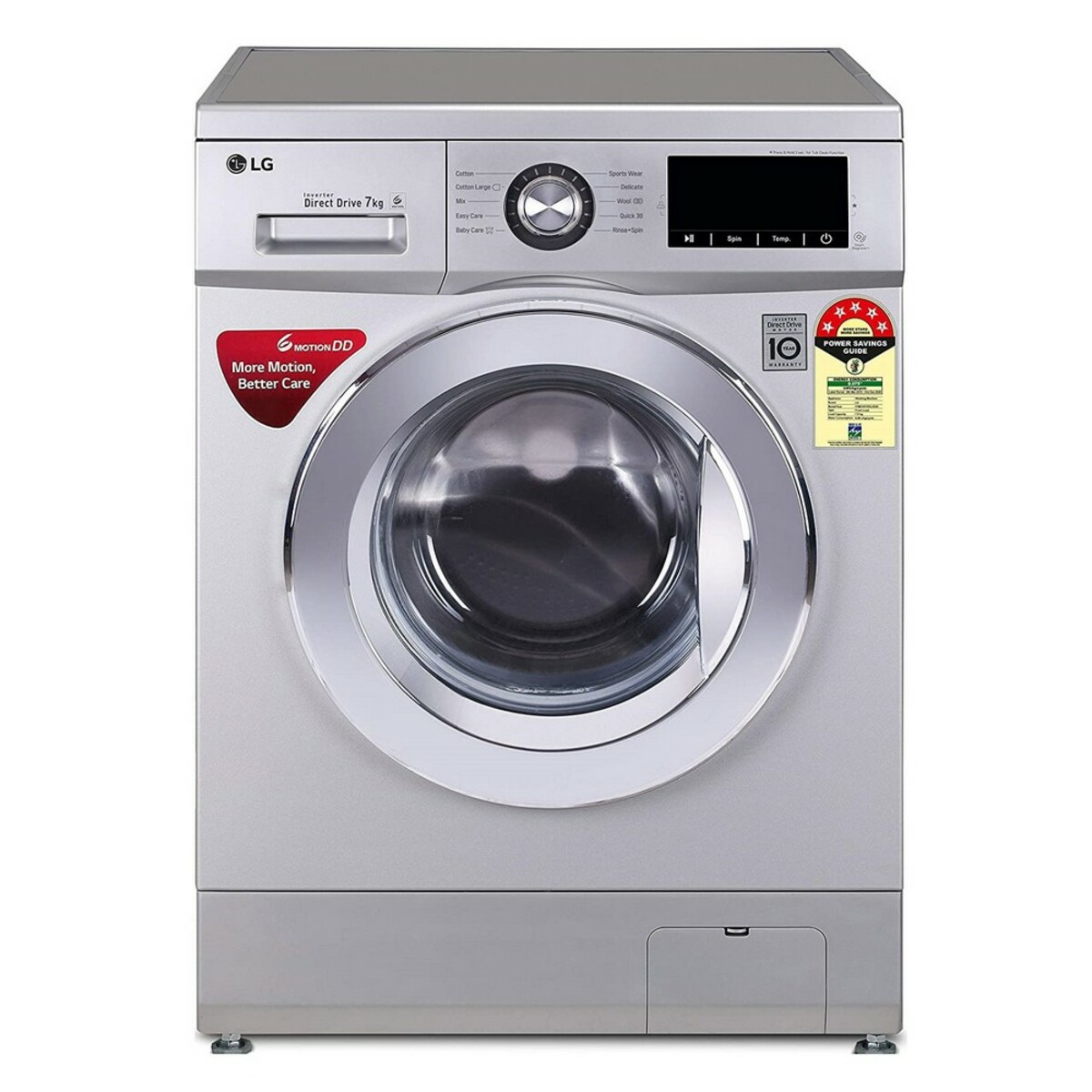 LG Fully Automatic Washing Machine FHM1207ZDL 7 Kg 5*