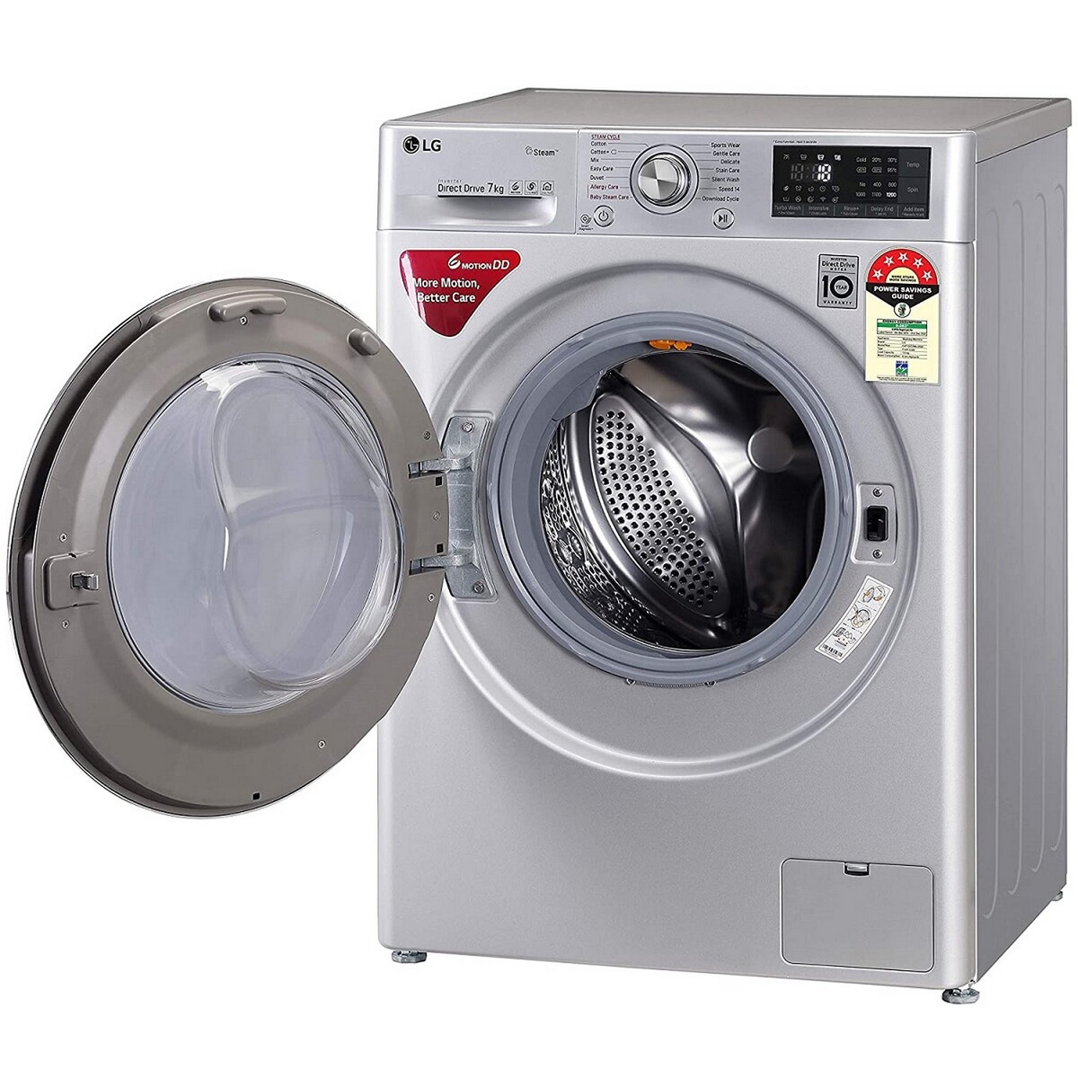 LG Fully Automatic Front Load Washing Machine FHT1207ZWL 7 Kg 5*