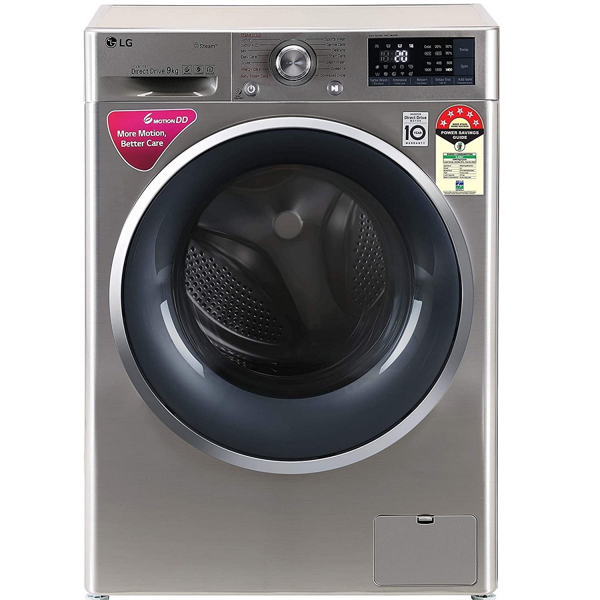 LG Washing Machine Front Load FHT1409ZWS 9KG 5*