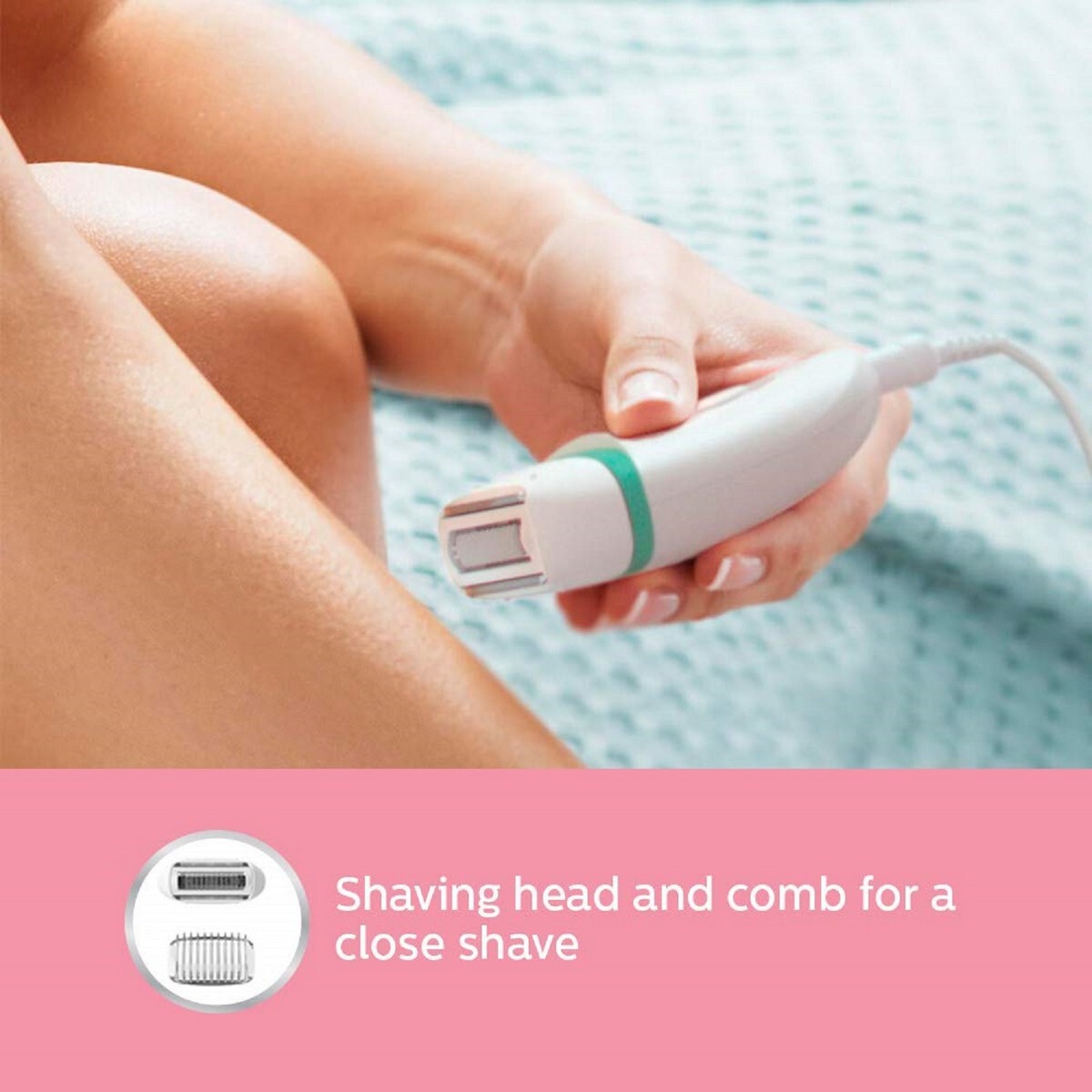 Philips BRE245/00 Corded Compact Epilator (2 in 1 - shaver and epilator) for gentle hair removal at home