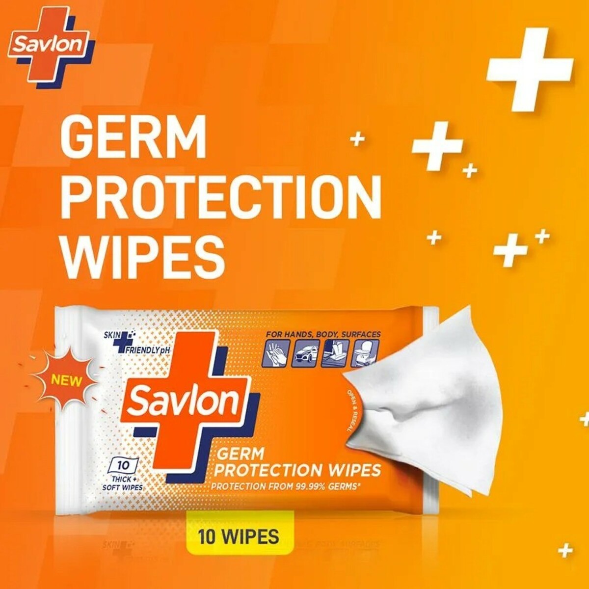 Savlon  Wet Wipes Germ Protection  10's