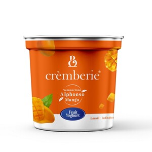 Cremberie Flavoured Yoghurt Alphonso Mango 90g