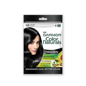 Garnier  Hair Color  Cream Naturals  Black Sachet Shade 1