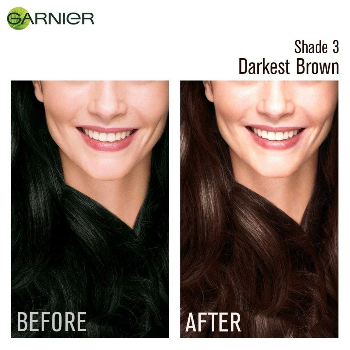 Garnier  Hair Color  Cream Naturals Darkest Brown Sachet Shade 1