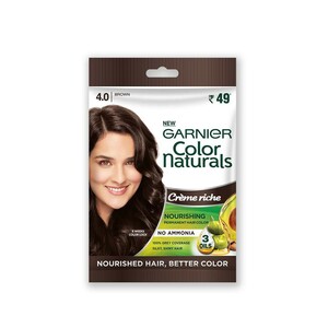 Garnier  Hair Color  Cream Naturals  Brown Sachet Shade 4