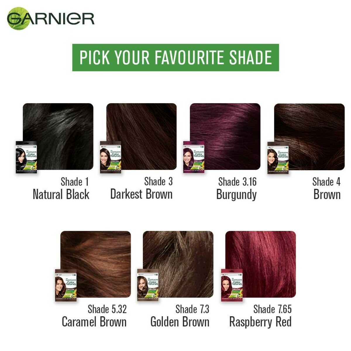 Garnier  Hair Color  Cream Naturals  Brown Sachet Shade 4