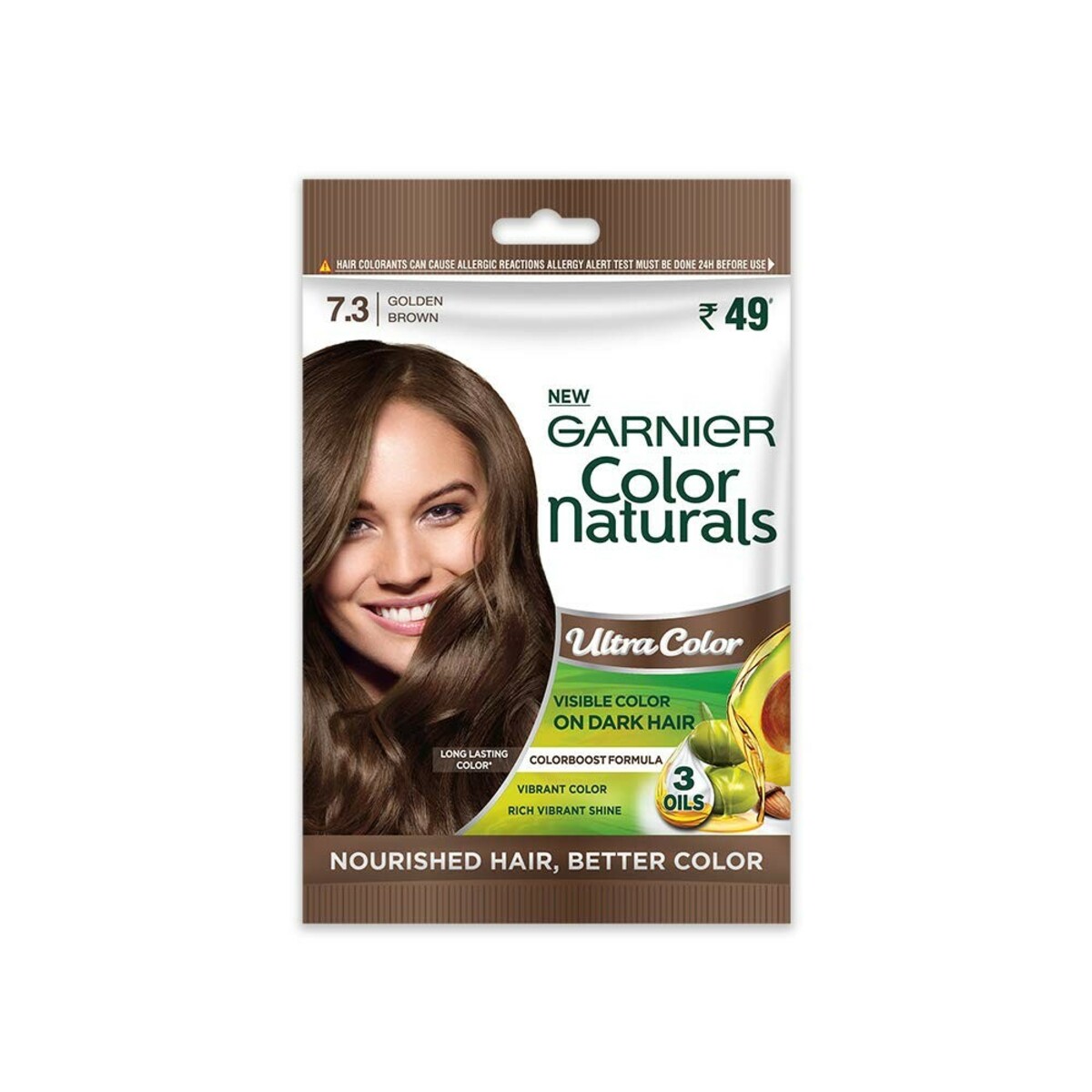 Buy Garnier Hair Color Cream Naturals Golden Brown Sachet Shade  Online  - Lulu Hypermarket India