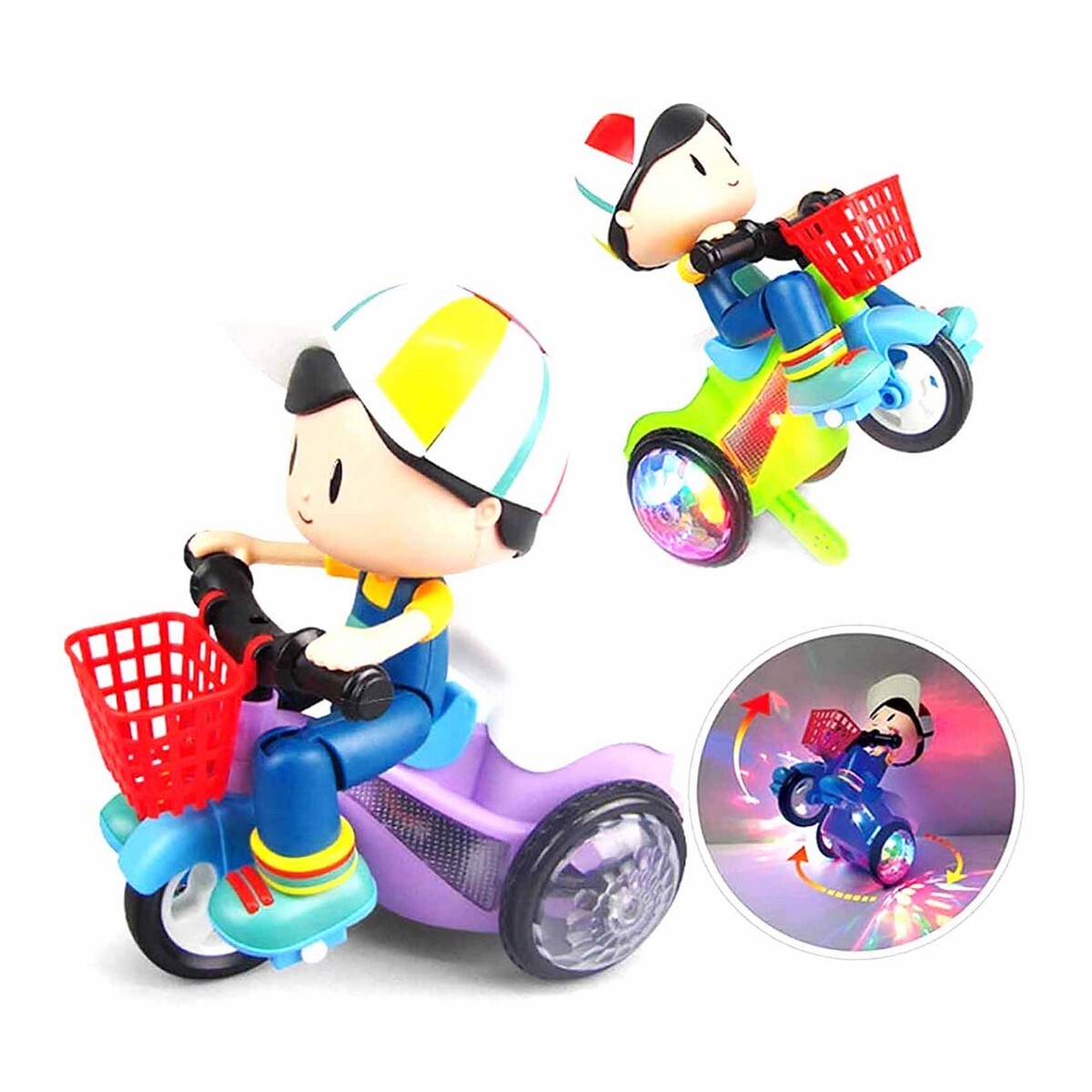 Merry K Battery Operated Stunt Tricycle-3023