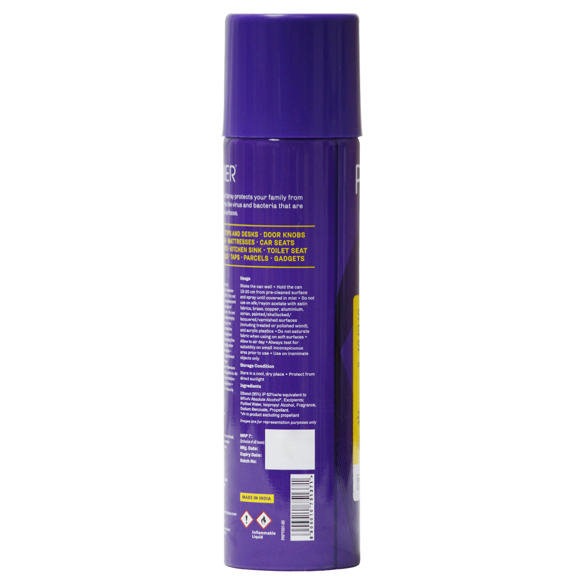 Protekt Purpose Disinfect Spray 231ml