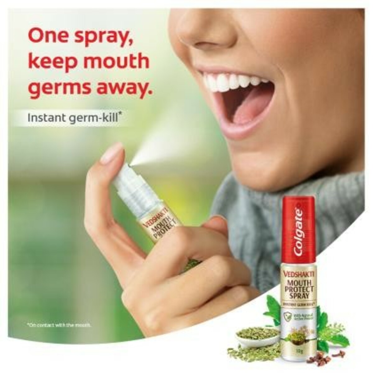 Colgate  Vedshkthi Mouth  Protect  Spray  10g