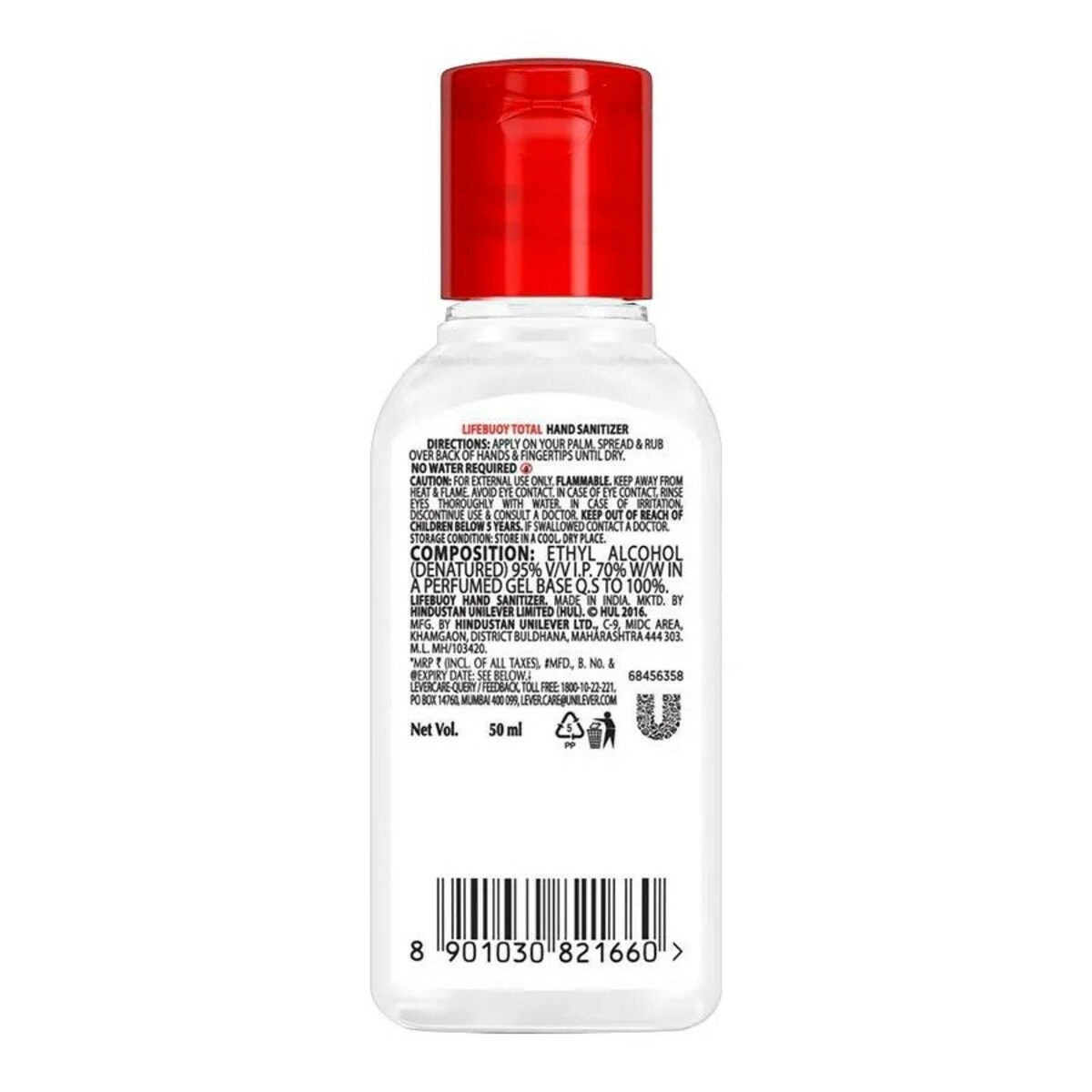 Lifebuoy  Hand Sanitizer Total10 50ml