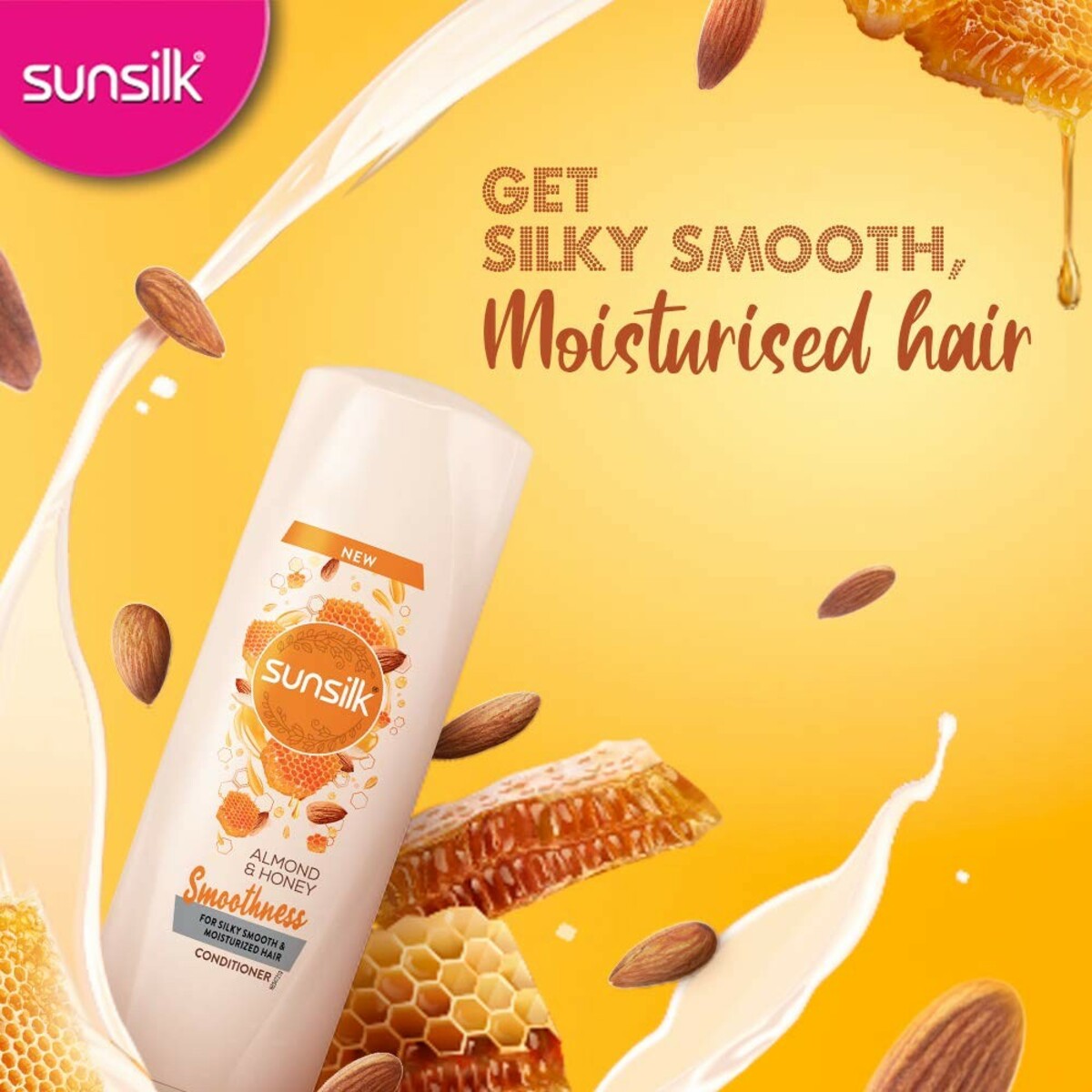 Sunsilk Conditioner Almond & Honey Smooth 180ml