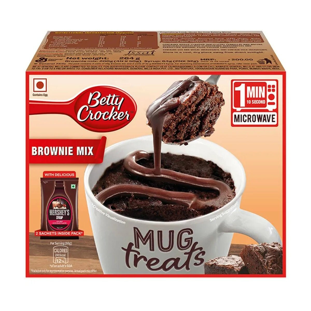 Betty Crocker Mug Treats Brownie Mix 264g
