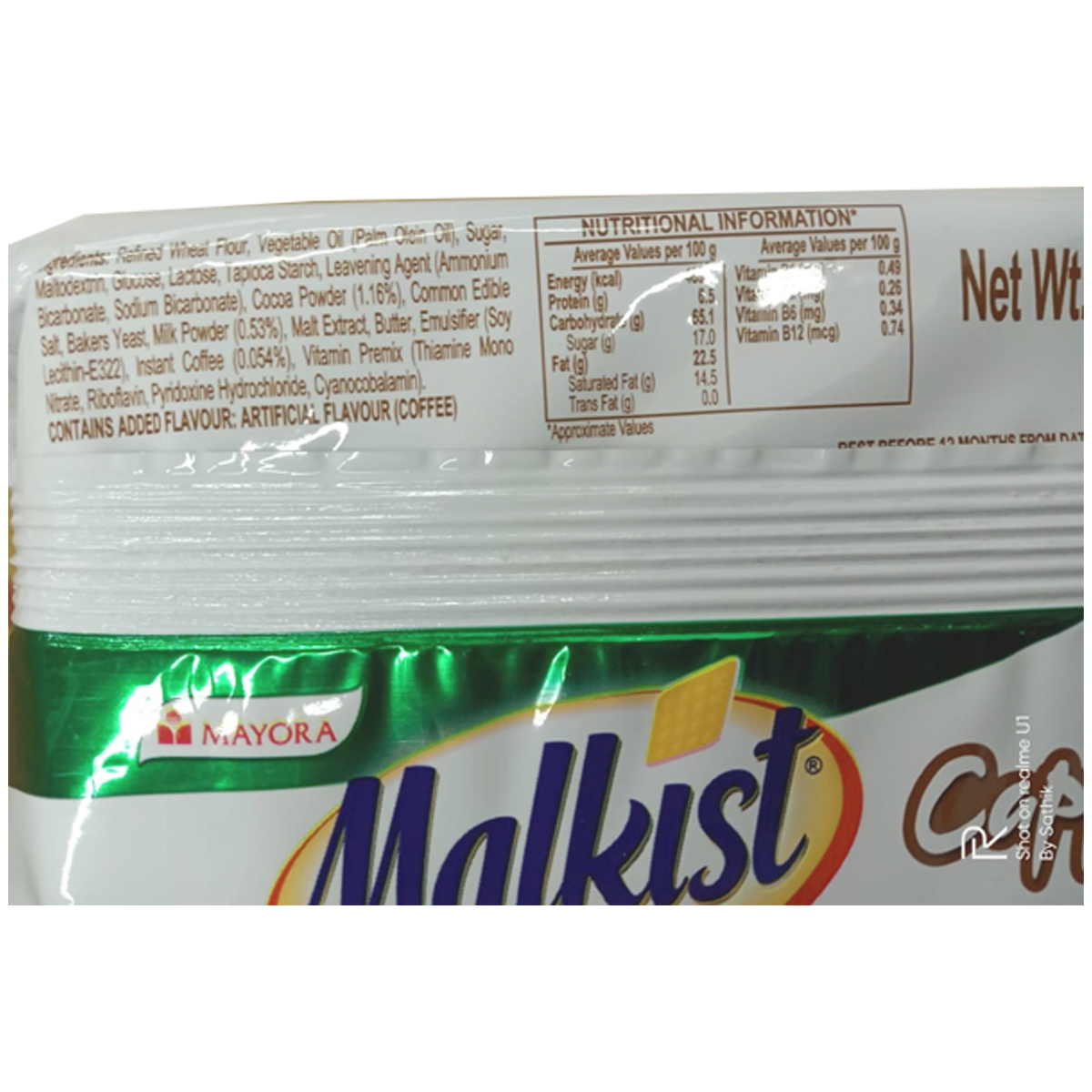 Malkist Cappuccino Crunchy Layered Crackers 138g