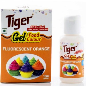Tiger Gel Colour Fluorescent Orange 15Ml