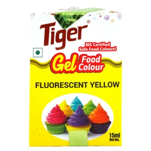 Tiger Gel Colour Fluorescent Yellow 15ml