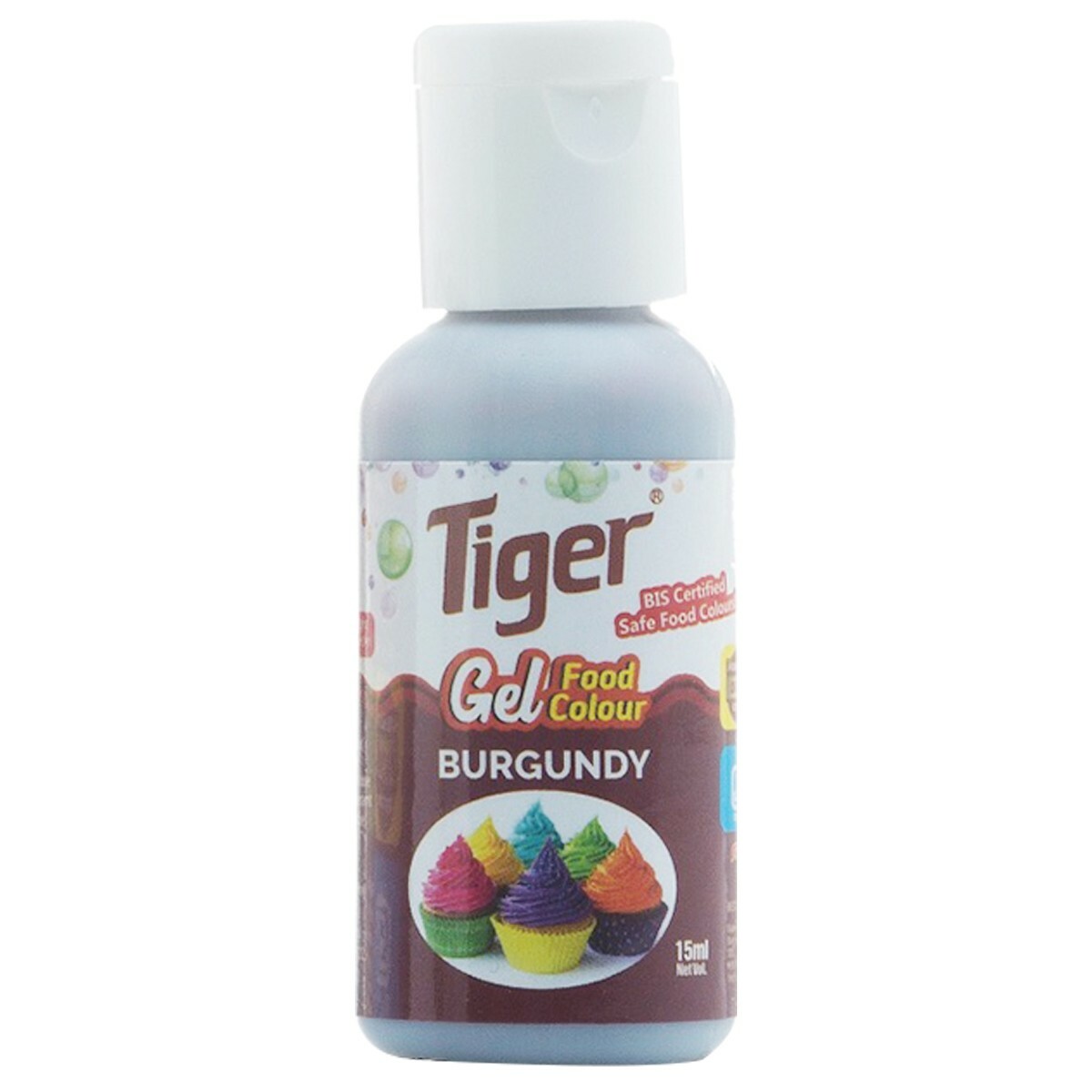 Tiger Gel Colour Burgundy 15ml