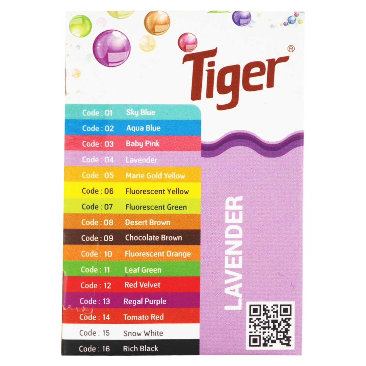 Tiger Gel Colour Lavender 15ml