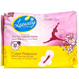 Leeway Comfort Premium Sanitary Napkins 280mm 32's
