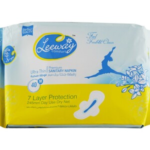 Leeway Comforts Premium Sanitary Napkins 245 mm 40's