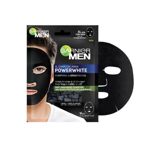 Garnier  Men Face Mask Power White Charcoal  XL