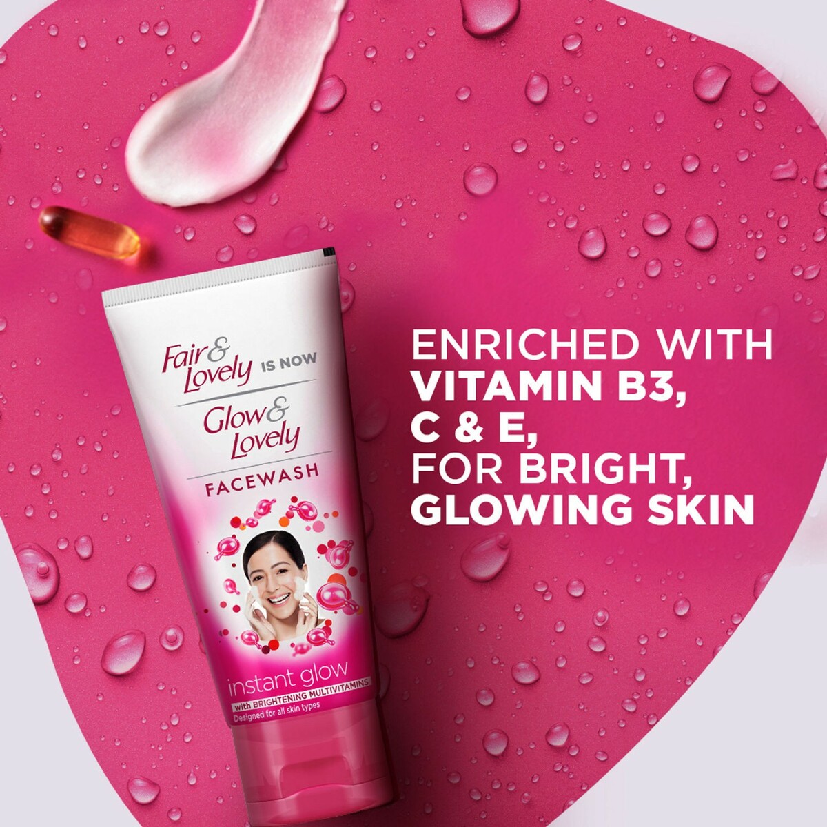 Glow &Lovely Face Wash Instant Glow 50g