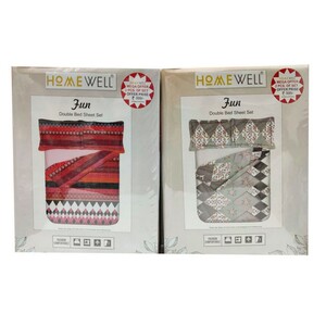 Home Well Bed Sheet Double Fun 2Pc Set 10/11