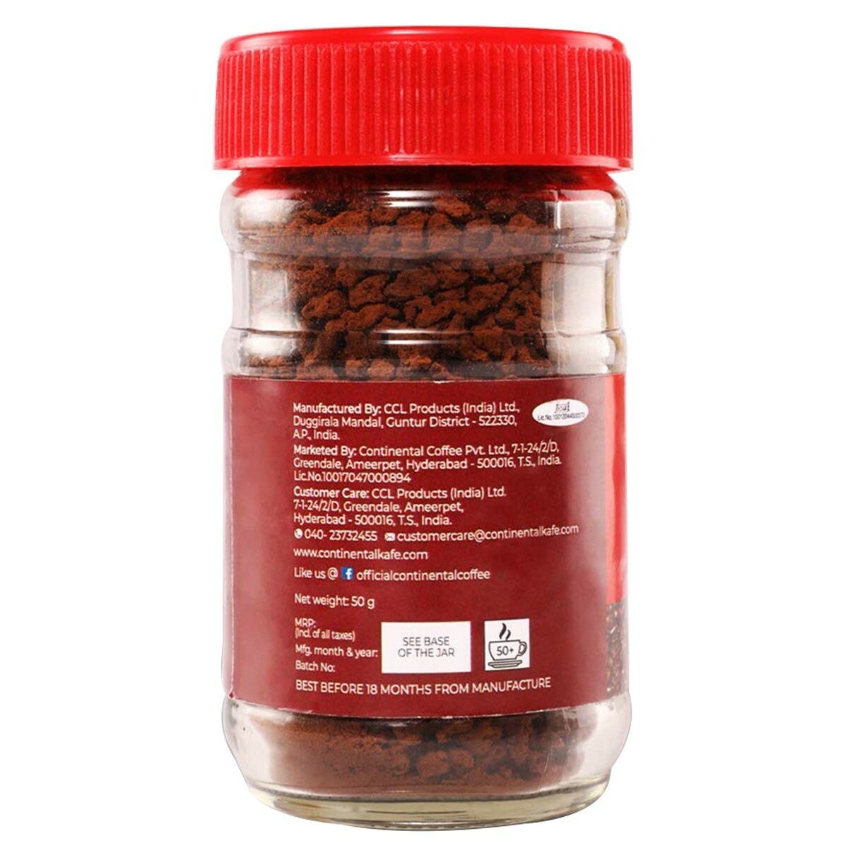 Continental Speciale 100% Pure Coffee 50g Jar