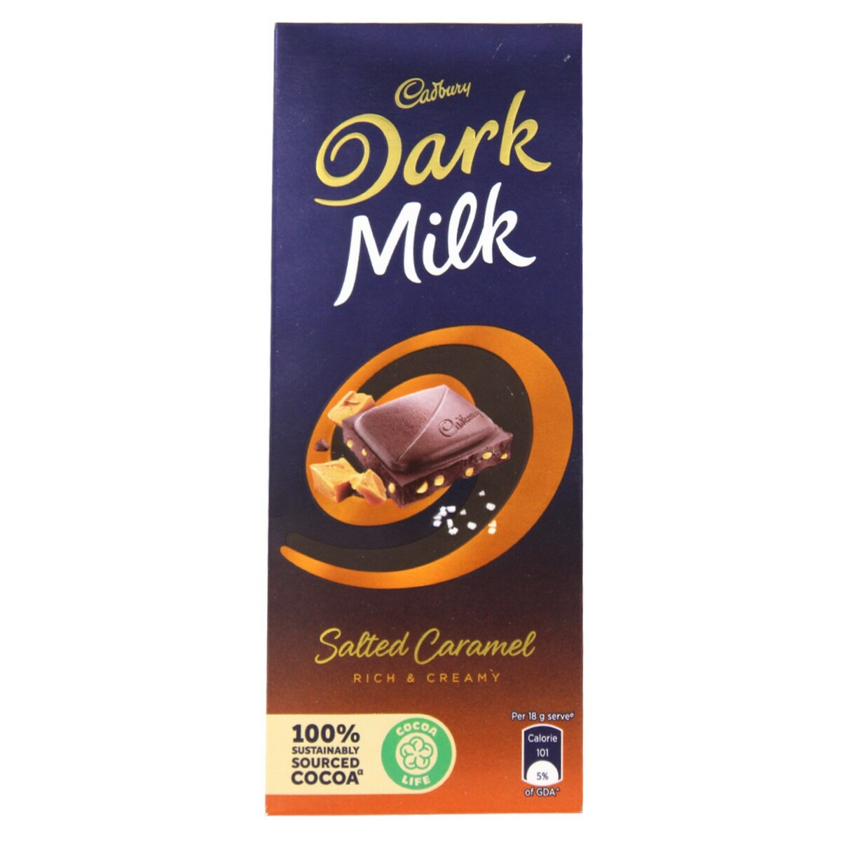 Cadbury Dark Milk Salted Caramel 72g