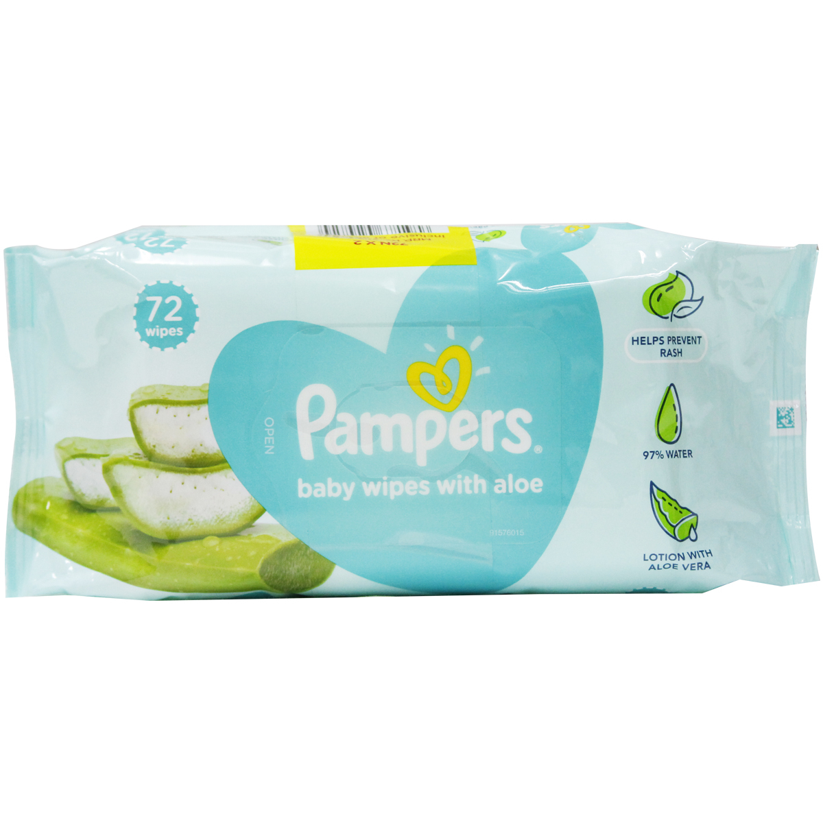 Pampers Wipes Alone 72x2's