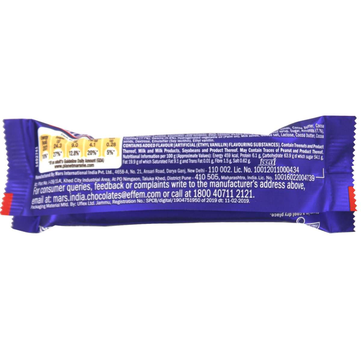 Snickers Fruit & Nut Bar 45gm