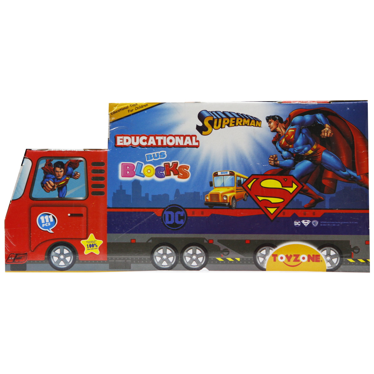Toy Zone Educational Building Blocks Superman 80824