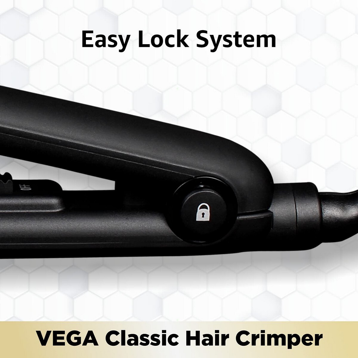 VEGA Classic Hair Crimper With Quick Heat Up & Ceramic Coated Plates, VHCR-01