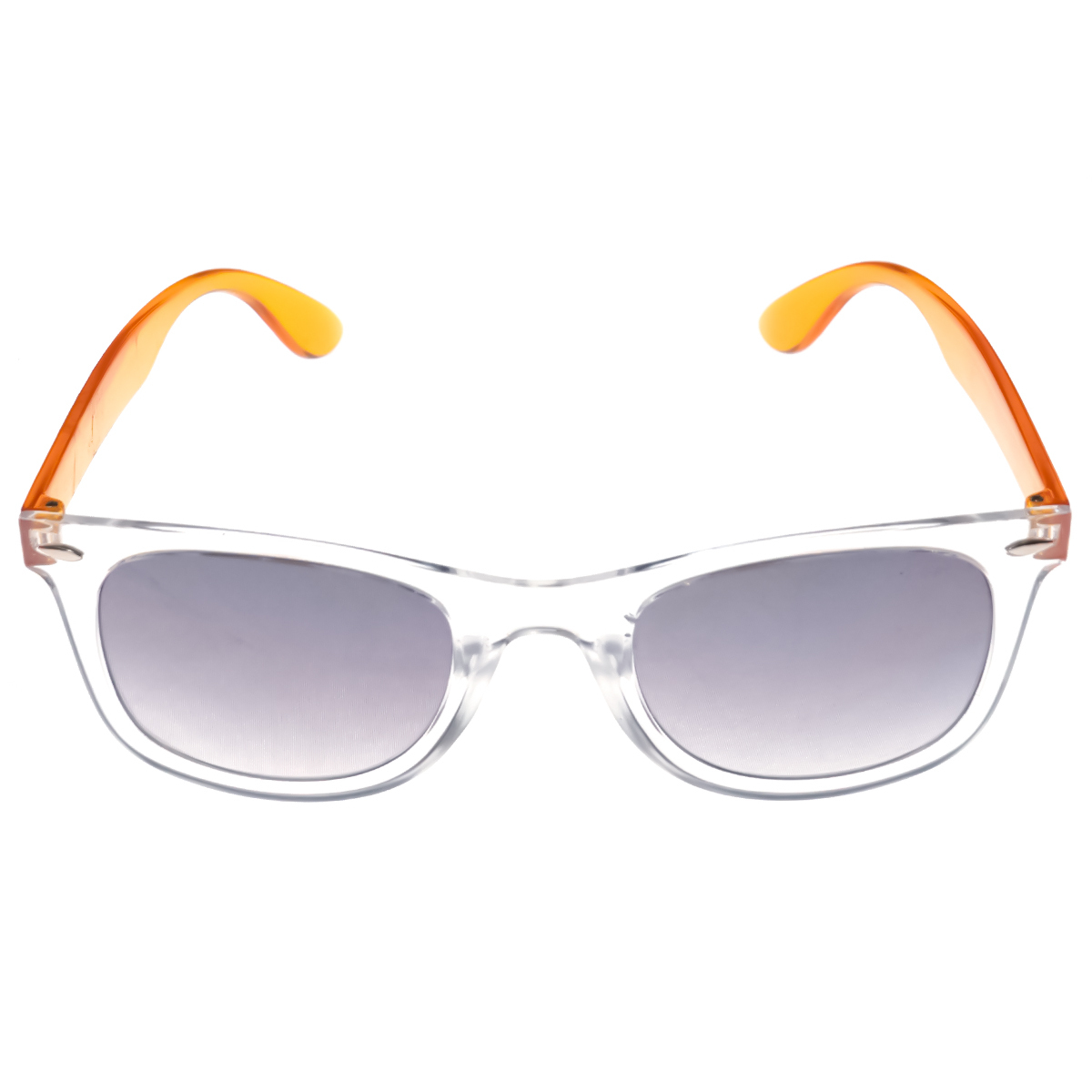 Idee Mens Shiny Crystal-Shiny Light Gold Part Frame With White Mirror Lens Sunglass