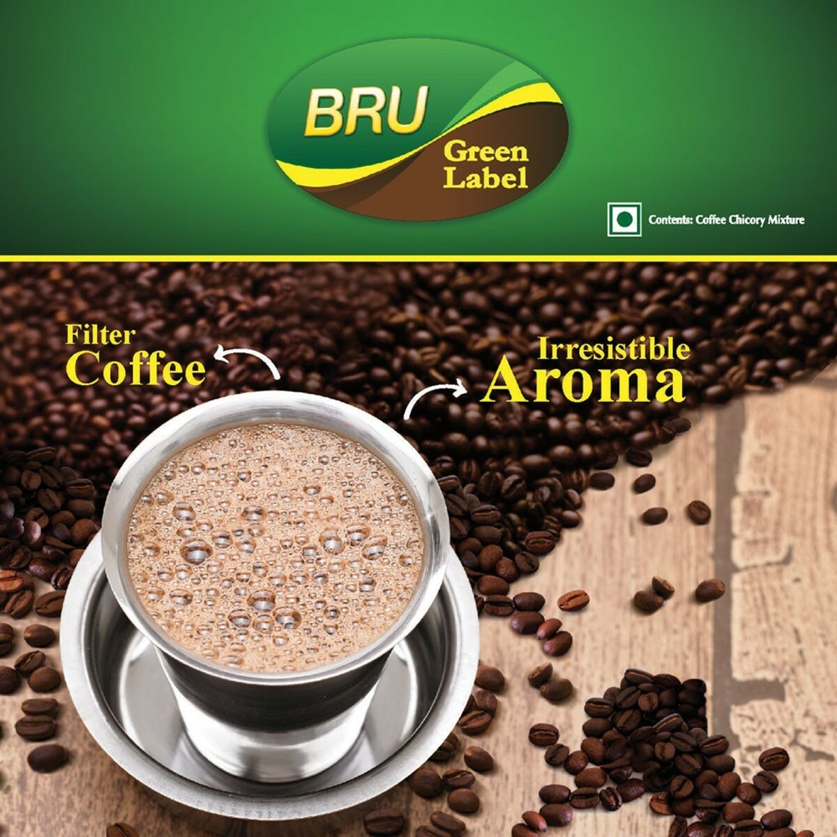 Bru Roast & Ground Coffee Green Label 500g