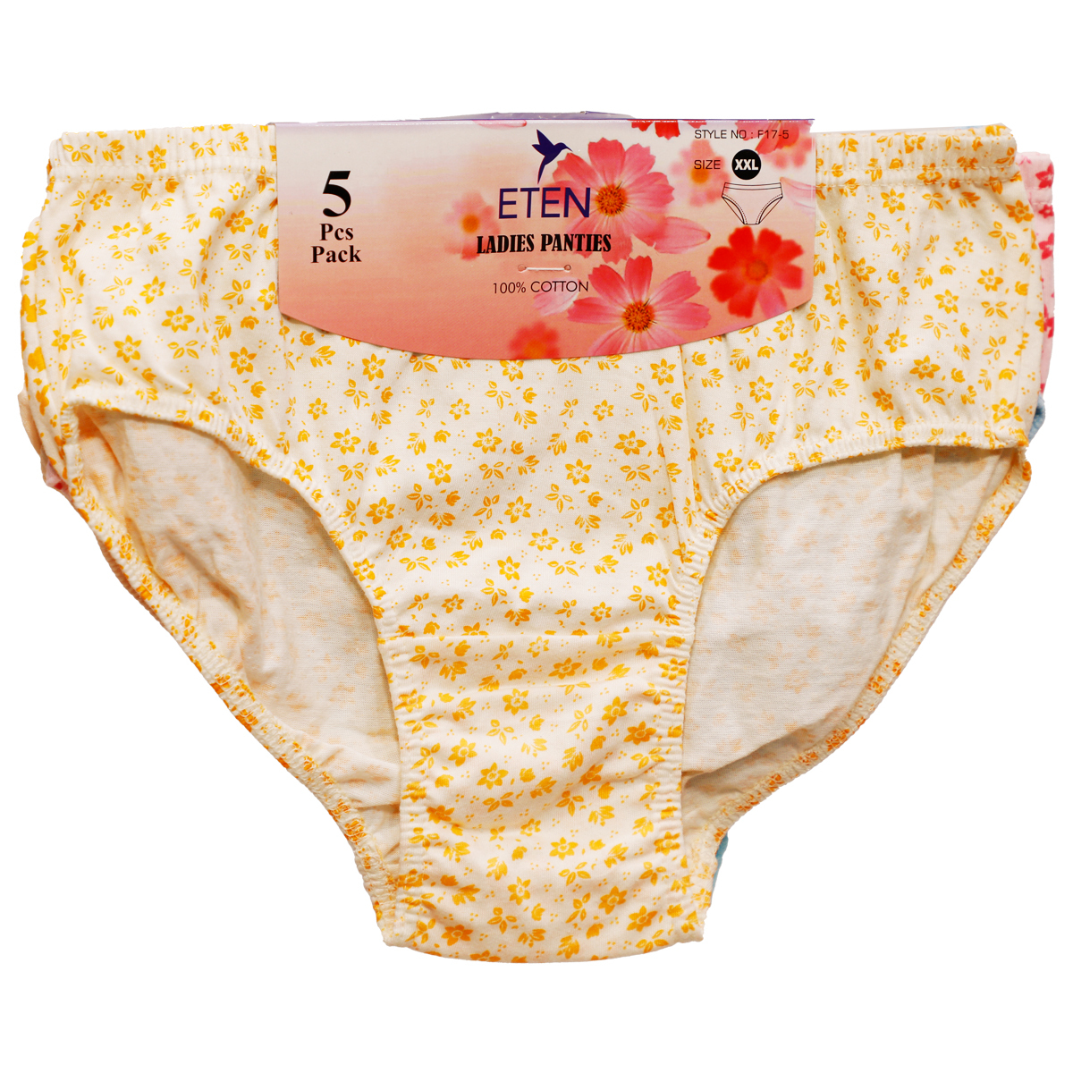 Eten Woman 5Pcs Combo Panty Pack Assorted Color