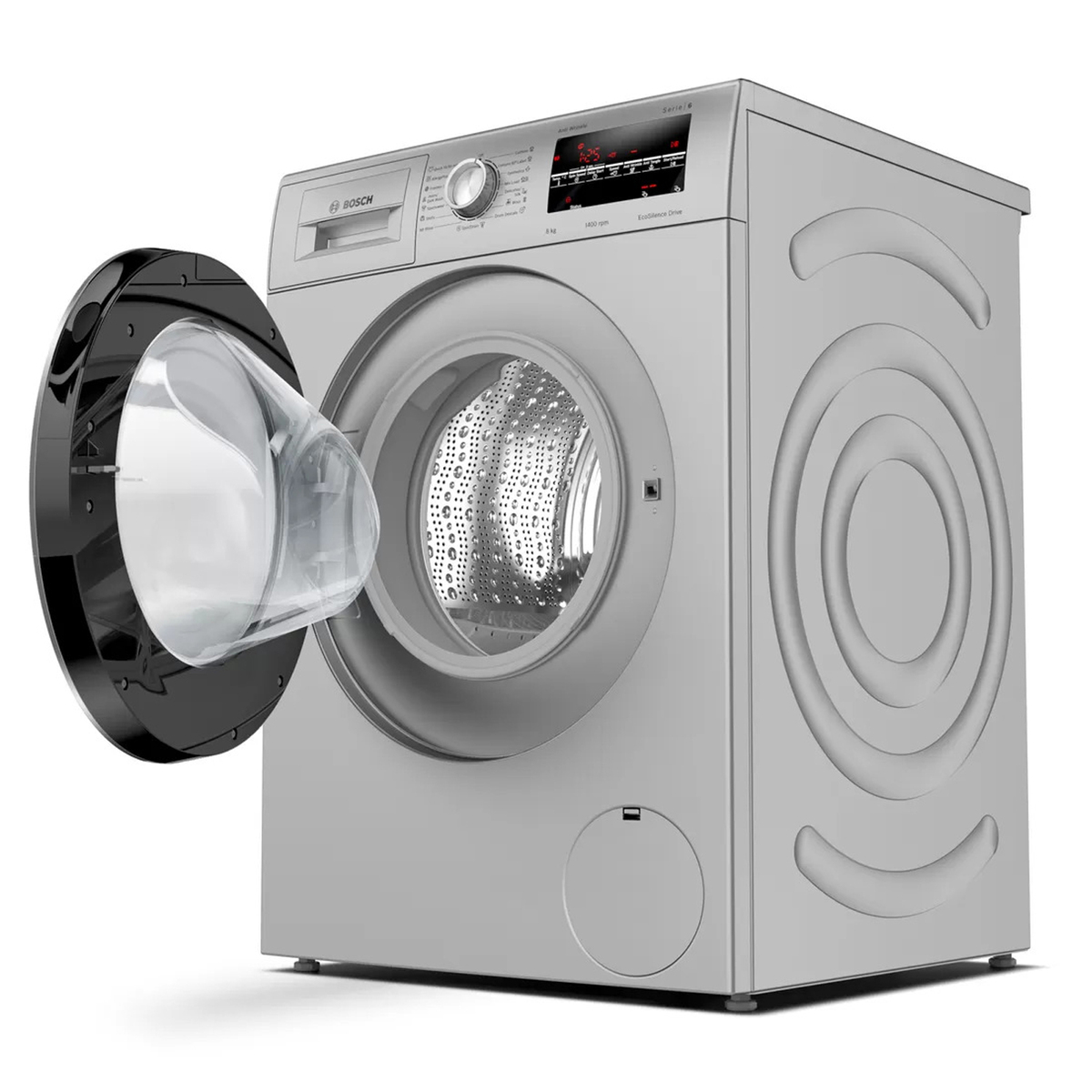Bosch WAJ2846SIN Front Load Washing Machine Platinum Silver 8kg