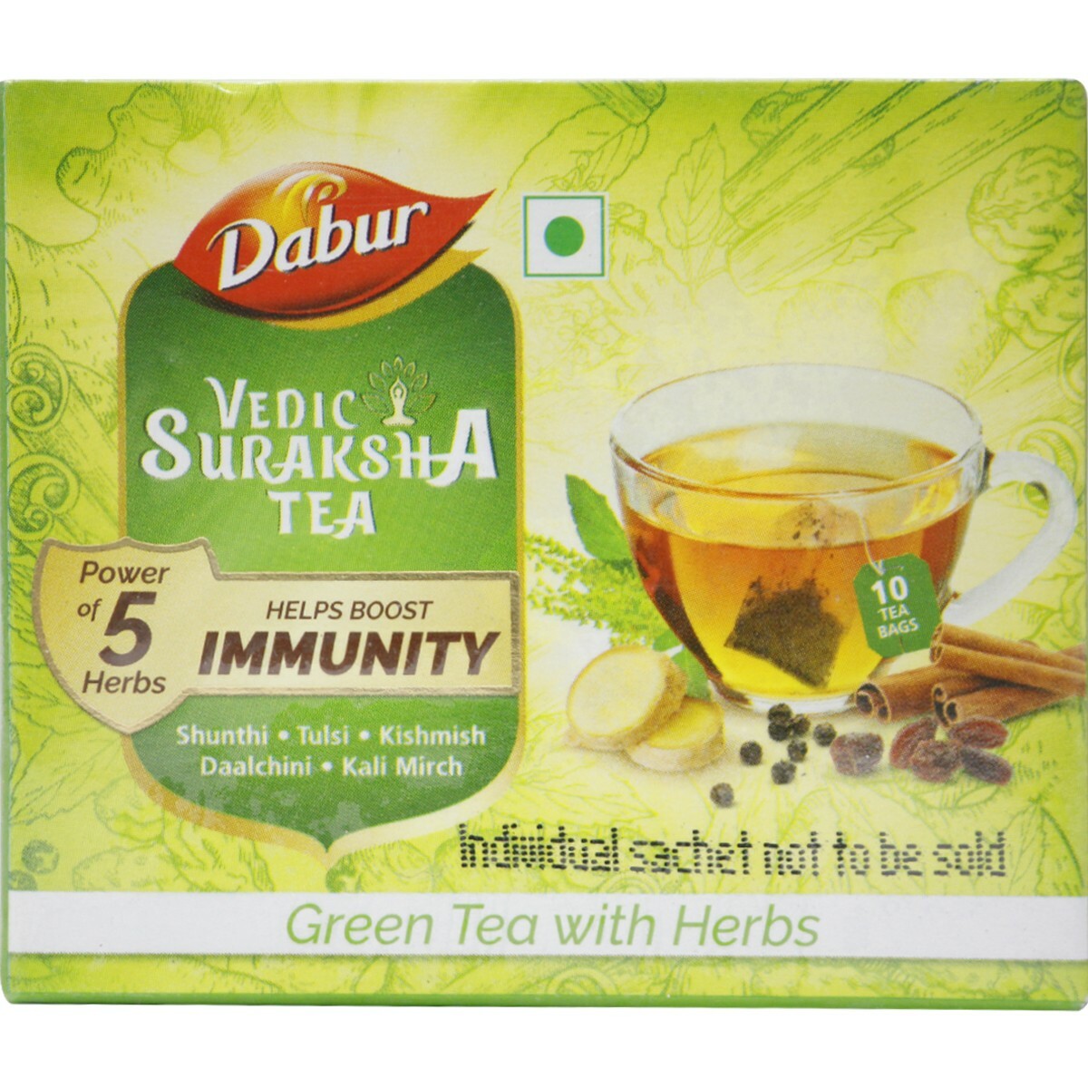 Dabur Vedic Suraksha Grn Tea 10's