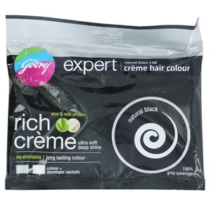 Godrej Expert Rich Creme Hair Colour Natural Black 20g