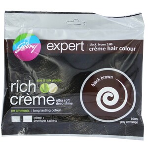 Godrej Expert Rich Creme Hair Colour Black Brown 20g