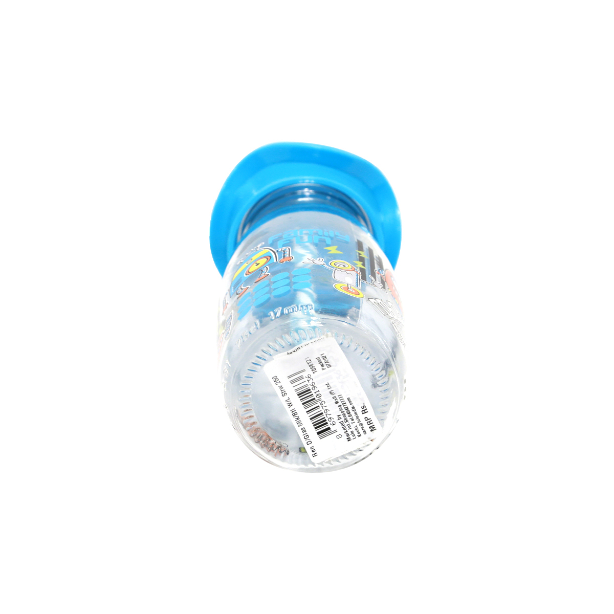 Renga Decorated Glass Milk Bottle With Lid Straw 250