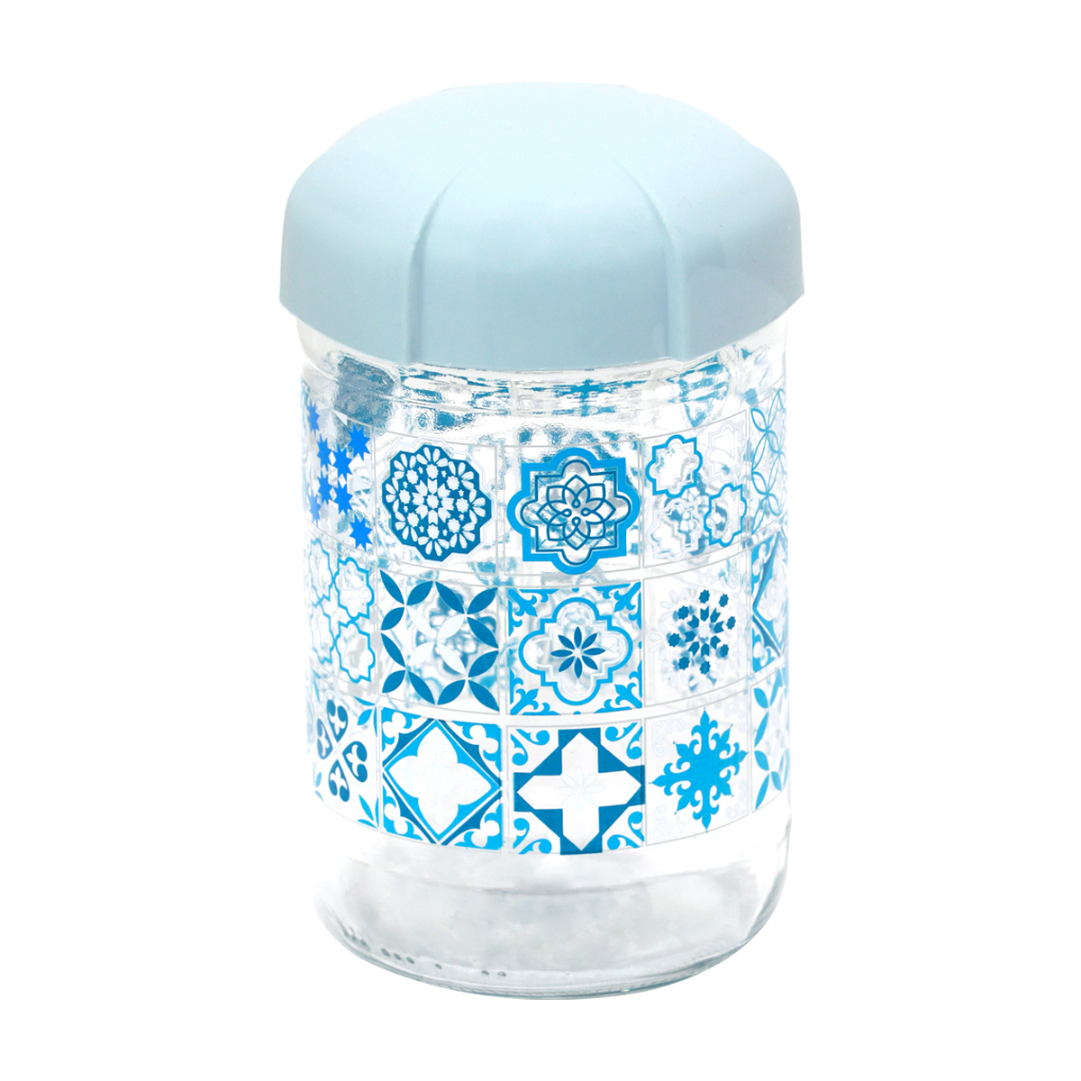 Renga Decorated Glass Jar With Plastic Lid 660 2