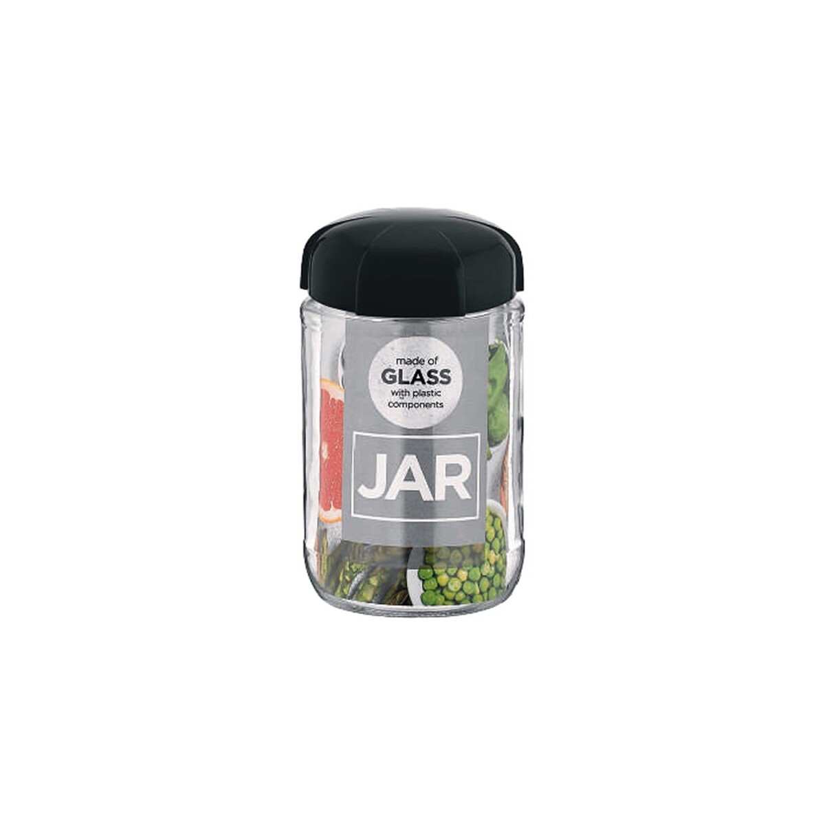 Renga Glass Jar With Plastic Lid 660ml (Pack of 1)