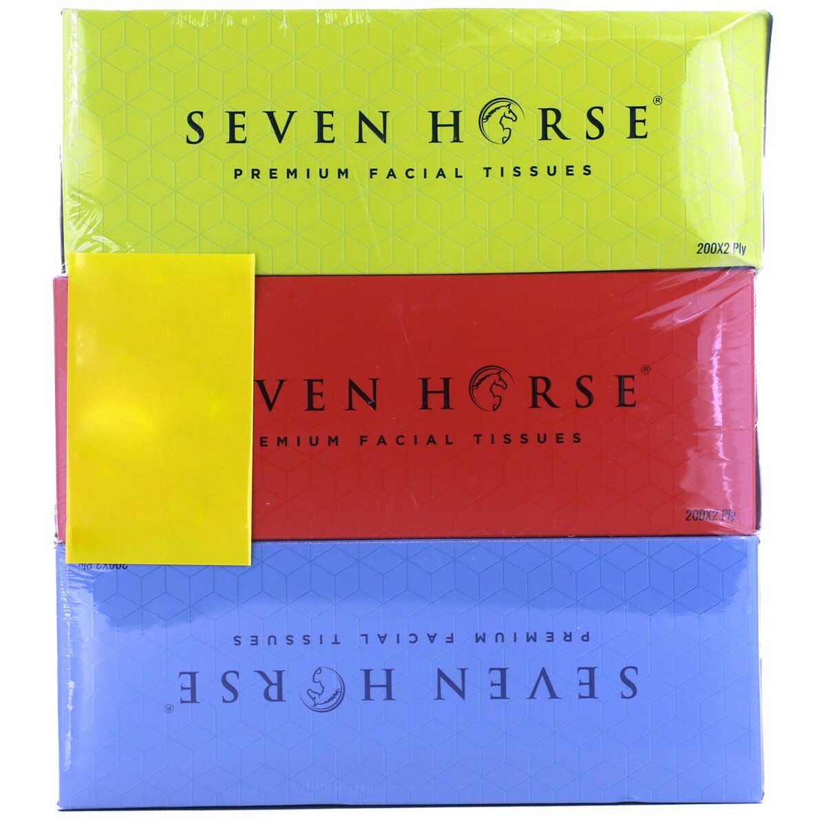 Seven Horse Face Tissue 2 PLY 200 Pulls 2+1 Offer