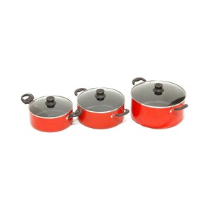 Chefline Cooking Pot 6Pc With Glass Lid