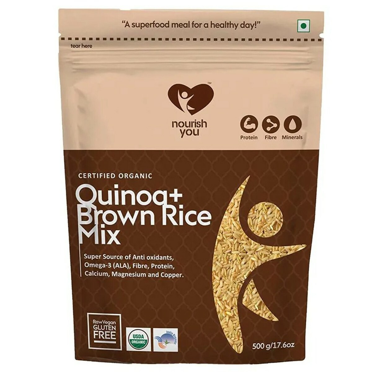 Nourish You Quinoa Brown Rice Mix 500g