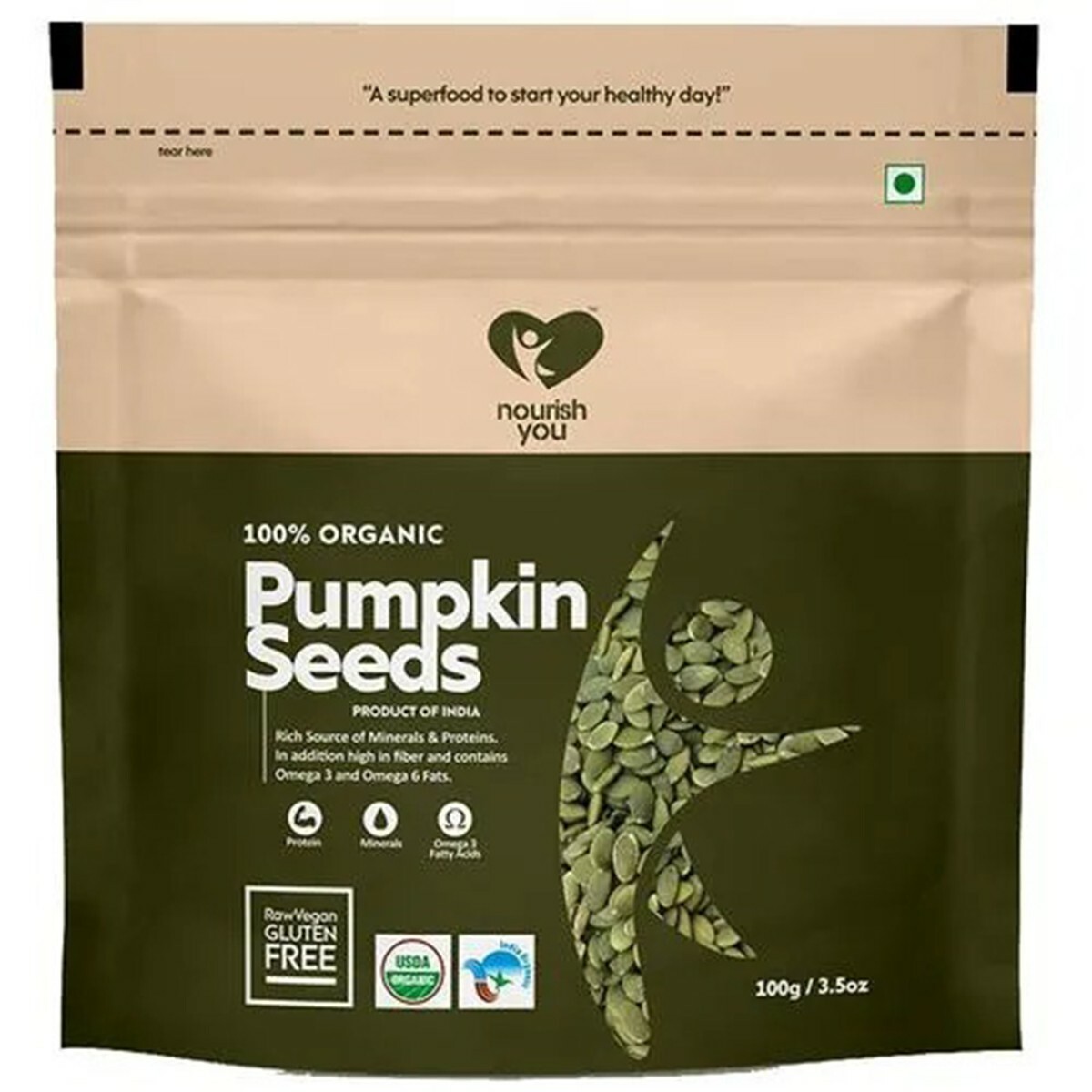 Nourish You Pumpkin Seeds 100gm