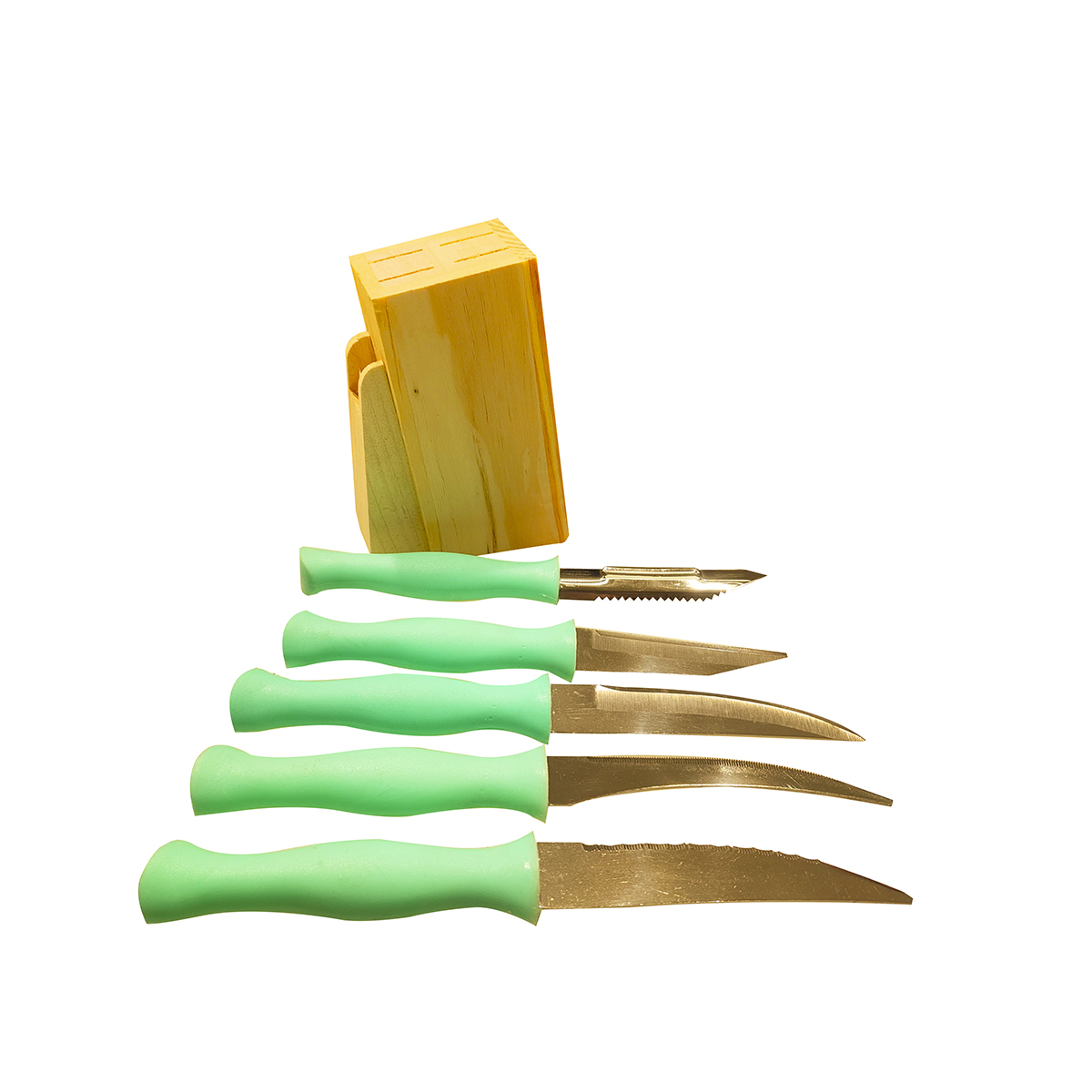 Chefline Knifes With Wooden 6Pc Stand