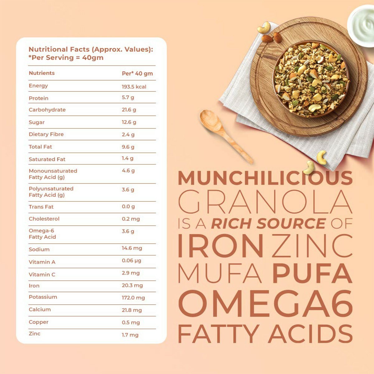 Munchilicious Original Granola Cereal 500g