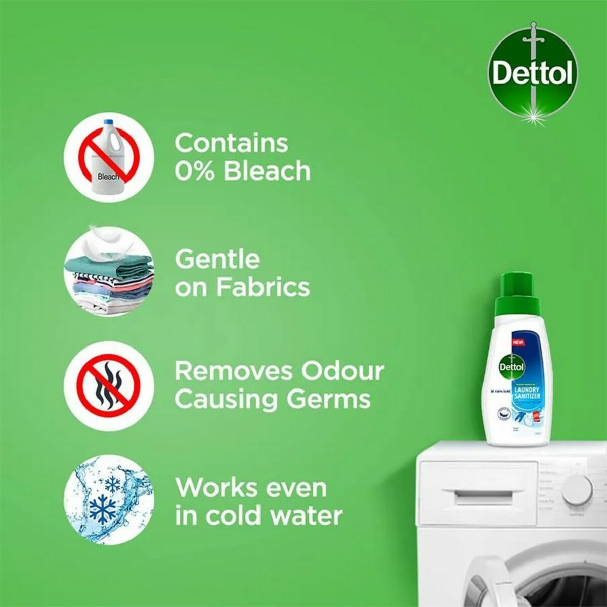 Dettol Laundry Sanitizer Fresh Linen 480ml